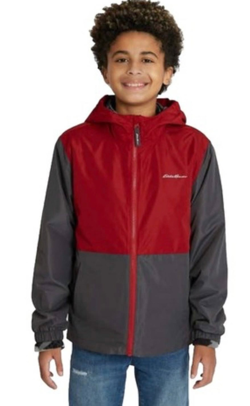 Eddie Bauer Lone Peak 3-in-1 Boys Jacket S 7/8 Removable Fleece Liner Waterproof